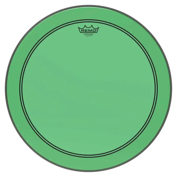 Remo Remo 18" Powerstroke 3 Colortone  Bass Drum Head, Green