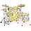 Remo Remo 18" Powerstroke 3 Colortone Bass Drum Head, Yellow