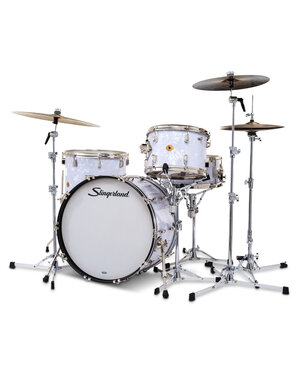 Slingerland Slingerland Radio King 22" Drum Kit, White Marine Pearl w/ Matching Snare