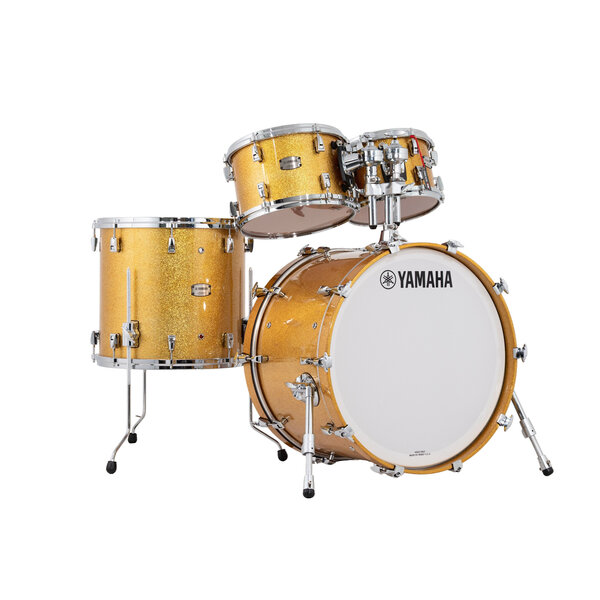 Yamaha Yamaha Absolute Hybrid Maple 22" Drum Kit, Gold Champagne Sparkle