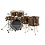 DW Drums DW Collectors 22" Ltd Edition Drum Kit, Brass Pinstripe Ziricote