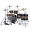Mapex Mapex Saturn VI Studioease 22" Drum Kit, Black Ink Burst