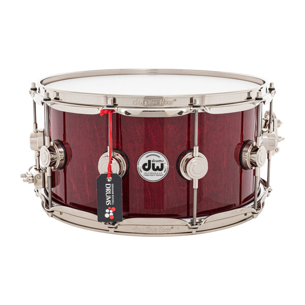 DW Drums DW Collectors 14" x 7" Purpleheart Snare Drum, Gloss Cherry Stain