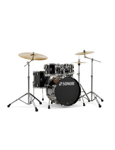 Sonor Sonor AQ1 20'' Studio Birch Drum Kit, Piano Black with HS 2000 Hardware Pack