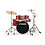 Sonor Sonor AQX 20” Studio Drum Kit, Red Moon Sparkle w/ Cymbals & Hardware