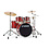 Sonor Sonor AQX 20” Studio Drum Kit, Red Moon Sparkle w/ Cymbals & Hardware