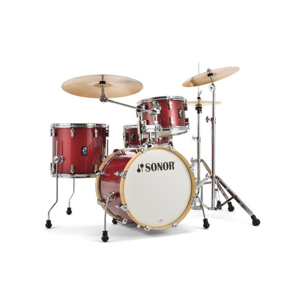 Sonor Sonor AQX 18” Jazz Drum Kit, Red Moon Sparkle