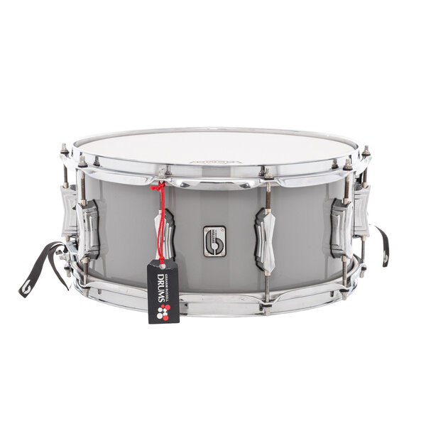 British Drum Co. British Drum Co. Legend Series 14" x 6.5" Snare Drum, Winchester Grey