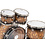 DW Drums DW Collectors Exotic 333 22" Drum Kit, Candy Black Burst Over Olive Ash Pinstripe