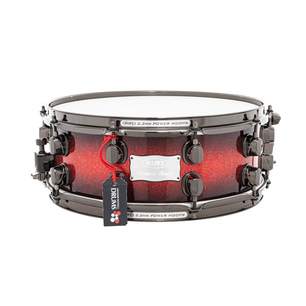 Mapex Mapex Saturn III 14" x 5.5"  Snare Drum, Supernova Red Burst