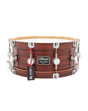 Allegra Allegra Master Craft Series 14" x 6" Snare Drum, Rosewood w/Wood Hoops