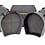 Hardcase Hardcase HROCKFUS(6) Fully Lined Drum Case Set,  Granite