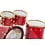 Yamaha Yamaha PHX 22" Drum Kit, Gloss Garnet Ash w/Gold Hardware