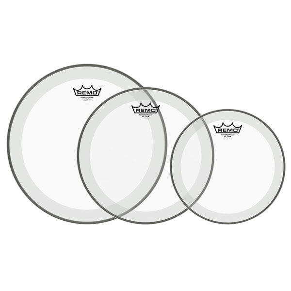 Remo Remo Powerstroke 4 Clear Tom Head Pack (10'',12'',14'')