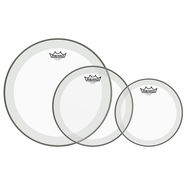Remo Remo Powerstoke 4 Clear Tom Pack (10'',12'',16'')