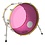 Remo Remo Powerstroke 3 Colortone 22" Bass Drum Head with Hole, Pink
