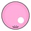 Remo Remo Powerstroke 3 Colortone 22" Bass Drum Head with Hole, Pink