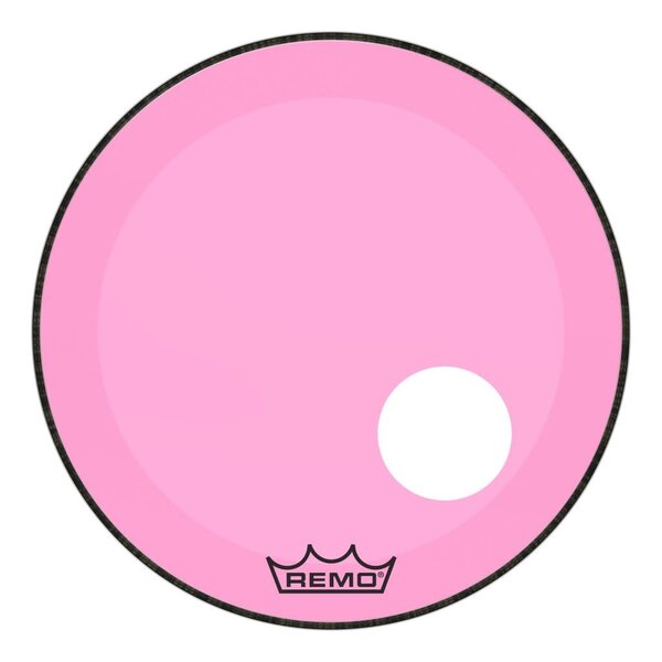 Remo Remo Powerstroke 3 Colortone 22" Bass Drum Head with Hole, Pink
