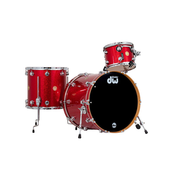 DW Drums DW Collectors 22" Drum Kit, Red Sparkle