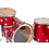 DW Drums DW Collectors 22" Drum Kit, Red Sparkle