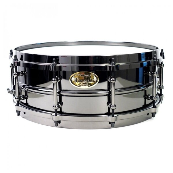 World Max WorldMax Black Brass 14” x 5” Snare Drum W/ Black Hardware