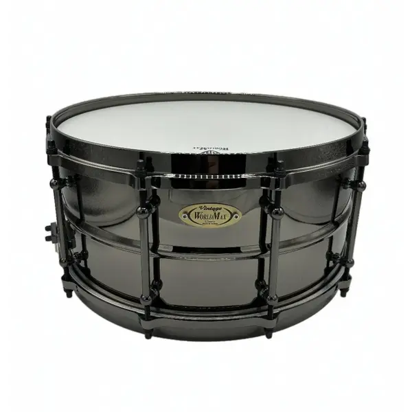 World Max WorldMax Black Brass 14” x 6.5” Snare Drum W/ Black Hardware