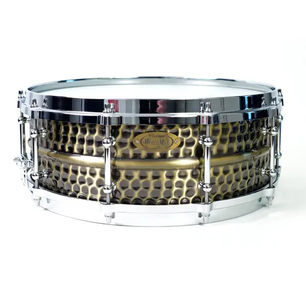 World Max WorldMax Brass Nickel Hammered 14” x 5” Snare Drum