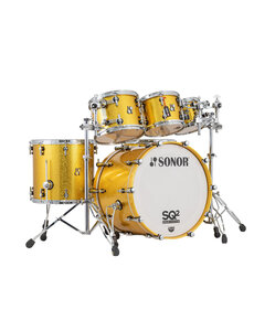 Sonor Sonor SQ2 22" Birch Drum Kit, Gold Sparkle High Gloss