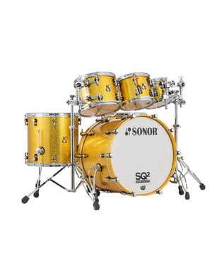 Sonor Sonor SQ2 22" Birch Drum Kit, Gold Sparkle High Gloss