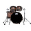DW Drums DW Collectors Series 22" Pure Walnut Drum Kit, Satin Natural