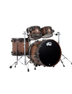 DW Drums DW Collectors Series 22" Pure Walnut Drum Kit, Satin Natural
