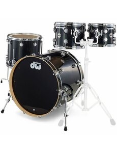 DW Drums DW Collectors Sonic Ply 22" Drum Kit, Gun Metal Sparkle Glass