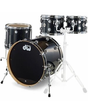 DW Drums DW Collectors Sonic Ply 22" Drum Kit, Gun Metal Sparkle Glass