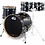 DW Drums DW Collectors Sonic Ply 22" Drum Kit, Gun Metal Sparkle Glass
