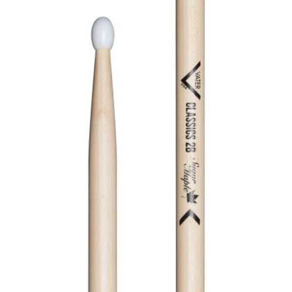Vater Vater Classics Sugar Maple 2B Nylon Tip Drum Sticks