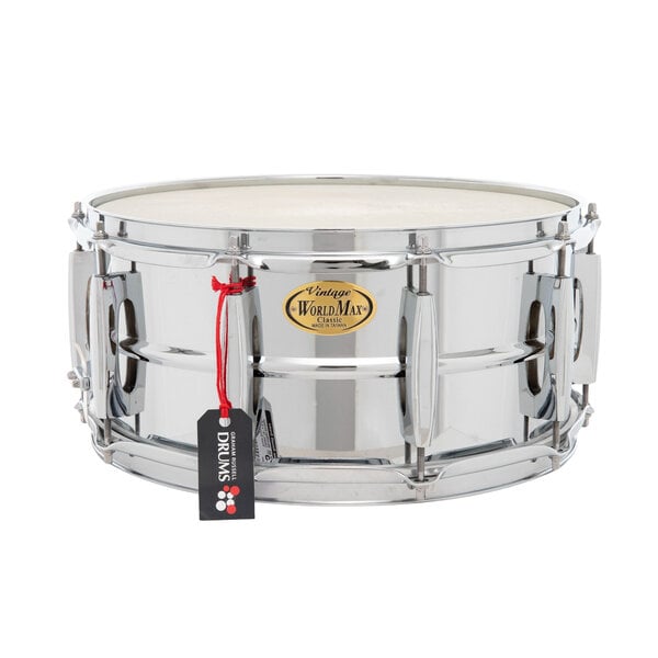 World Max WorldMax Vintage Classic 14" x 6.5" Steel Snare Drum
