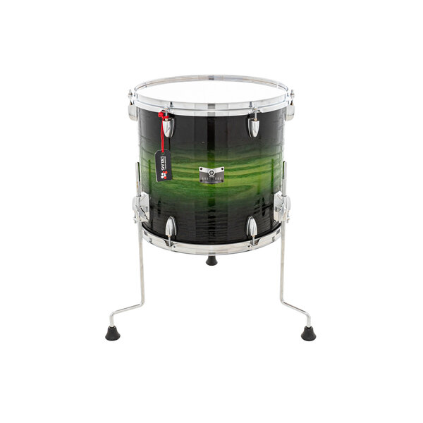 Yamaha Yamaha Rock Tour 14" x 13" Floor Tom Drum, Textured Green Sunburst