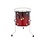 Ludwig Ludwig Accent CS Custom 14" x 14" Floor Tom Drum, Wine Red Sparkle Fade & Legs