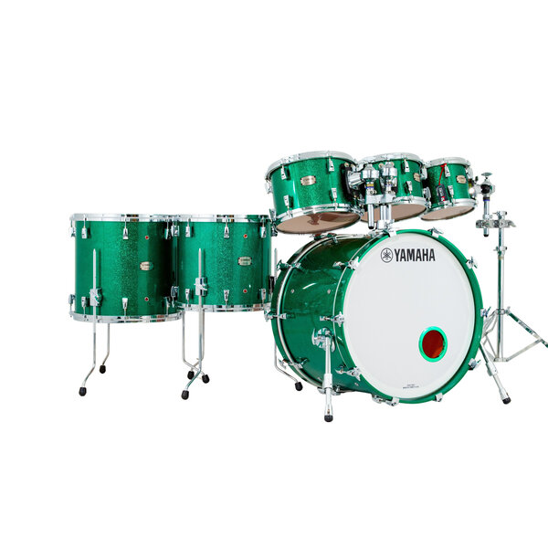Yamaha Yamaha Absolute Hybrid Maple 22" Drum Kit, Jade Green Sparkle