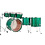 Yamaha Yamaha Absolute Hybrid Maple 22" Drum Kit, Jade Green Sparkle