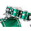 Yamaha Yamaha Absolute Hybrid Maple 22" Drum Kit, Jade Green Sparkle