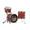 DW Drums DW Collectors 18" Drum Kit, Satin Tobacco Oil Stain