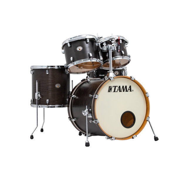Tama Tama Silverstar Limited Edition 22" Drum Kit, Satin Black Tamo Ash