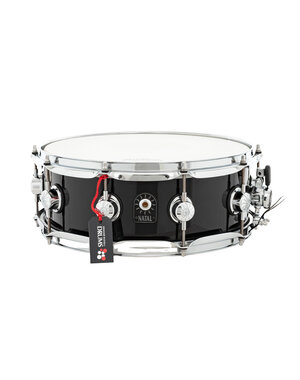Natal Natal Ash 14" x 5.5" Snare Drum, Solid Black