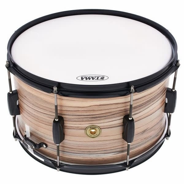 Tama Tama 14" x 8" Woodworks Snare Drum, Natural Zebrawood Wrap