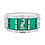 Yamaha Yamaha Absolute Hybrid Maple 14" x 6" Snare Drum, Jade Green Sparkle