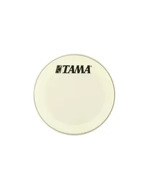Tama Tama 18" Cream Logo Bass Drum Head, Vintage White