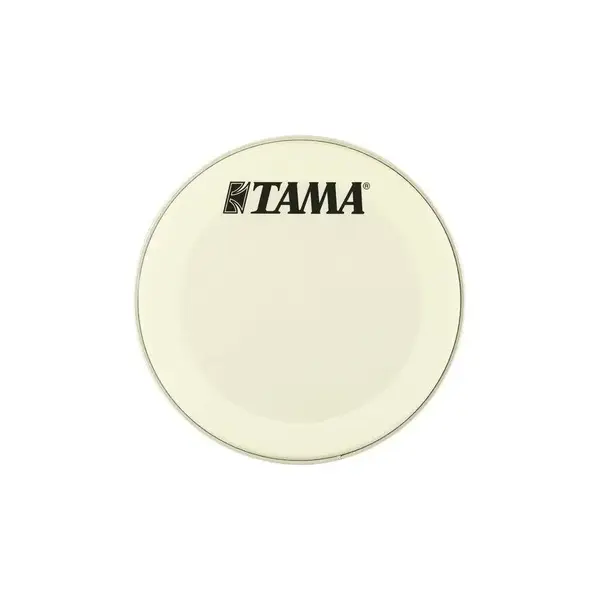 Tama Tama 18" Cream Logo Bass Drum Head, Vintage White