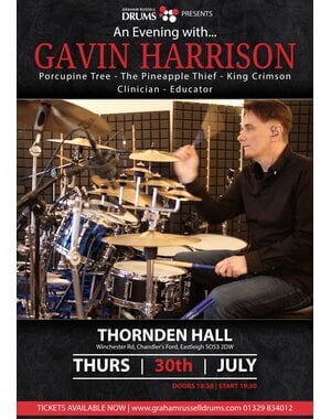 An Evening with Gavin Harrison - 30th July 2026