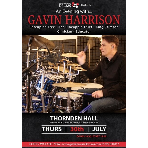 An Evening with Gavin Harrison - 30th July 2026